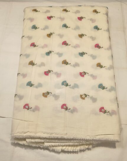 Premium Linen Cotton Embroidery Fabric