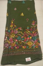 Phulkari Work Georgette Unstitched Suit