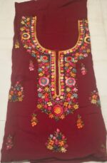 Phulkari Work Georgette Unstitched Suit