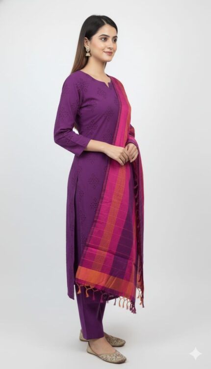 Chikankari Cutwork Unstitched Suit