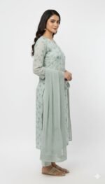 Chikankari Work Cotton Suit