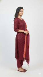 Chikankari Cutwork Unstitched Suit