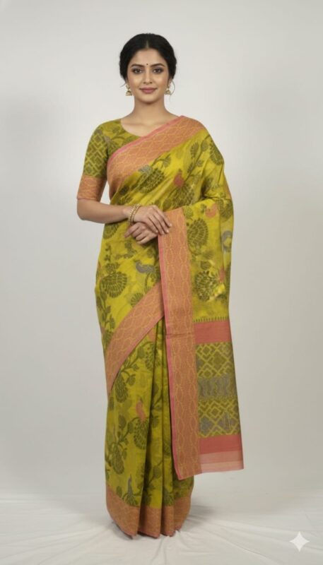 Baluchari Cotton Saree