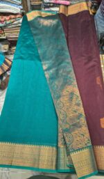 Kanjivaram Cotton Zari Work Saree