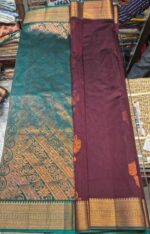 Kanjivaram Cotton Zari Work Saree