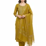 Tussar Silk Unstitched Suit Fabric for Women