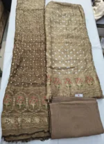 Bandhani Dola Silk Unstitched Suit