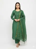 Tussar Silk Unstitched Suit Fabric for Women