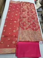 Tissue Silk Unstitched Suit Fabric for Women