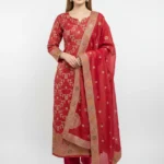 Tissue Silk Unstitched Suit Fabric for Women