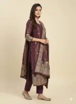 Tissue Silk Unstitched Suit Fabric for Women