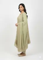 Pita Work Tissue Silk Unstitched Suit Fabric for Women