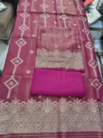 Tissue Silk Unstitched Suit Fabric for Women