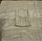 Tissue Silk Dyeable Unstitched Suit Fabric for Women