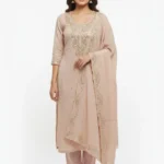 Pita Work Tissue Silk Unstitched Suit Set for Women