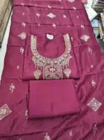 Dulha Silk Unstitched Suit Set for Women