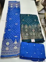 Bandhani Dola Silk Unstitched Suit