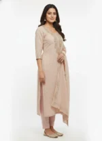 Pita Work Tissue Silk Unstitched Suit Set for Women