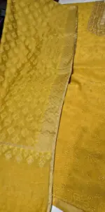 Maheshwari Silk Unstitched Suit Set for Women