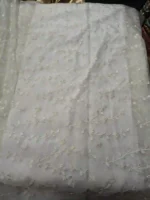 Dyeable Pure Organza Embroidery Fabric