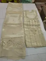 Tissue Silk Dyeable Unstitched Suit Fabric for Women