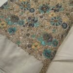 Premium Georgette Embroidery Blouse Fabric | Heavy Floral Embroidered Material for Saree Blouse & Party Wear