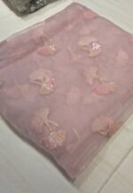 Premium Organza Silk Embroidery Fabric | Soft Sheer Dress Material for Suit, Kurti & Party Wear - Image 2