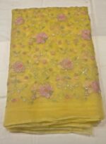 Premium Organza Silk Embroidery Fabric | Soft Sheer Dress Material for Suit, Kurti & Party Wear