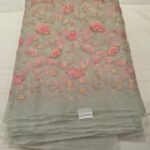 Premium Organza Silk Embroidery Fabric | Soft Sheer Dress Material for Suit, Kurti & Party Wear