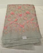 Premium Organza Silk Embroidery Fabric | Soft Sheer Dress Material for Suit, Kurti & Party Wear