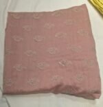 Premium Malk Cotton Embroidery Fabric | Soft & Lightweight Dress Material for Suit, Kurti & Ethnic Wear - Image 4