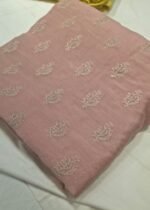 Premium Malk Cotton Embroidery Fabric | Soft & Lightweight Dress Material for Suit, Kurti & Ethnic Wear - Image 2