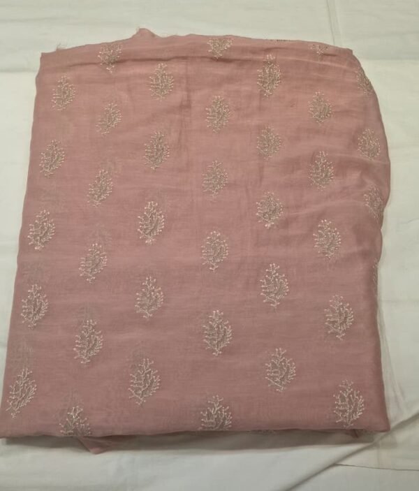 Premium Malk Cotton Embroidery Fabric | Soft & Lightweight Dress Material for Suit, Kurti & Ethnic Wear