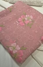 Premium Malk Cotton Embroidery Fabric | Soft & Lightweight Dress Material for Suit, Kurti & Ethnic Wear - Image 2