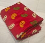 Premium Chikankari Cotton Fabric | Bright Yellow Embroidered Dress Material for Suit, Kurti & Ethnic Wear - Image 2