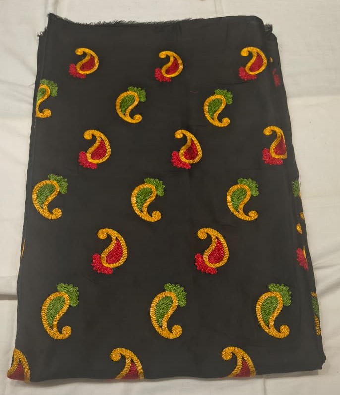 WhatsApp Image 2025-12-28 at 10.02.03 PM (1) Premium Chikankari Cotton Fabric | Bright Yellow Embroidered Dress Material for Suit, Kurti & Ethnic Wear (Copy) - Image 1