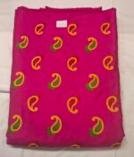 Premium Chikankari Cotton Fabric | Bright Yellow Embroidered Dress Material for Suit, Kurti & Ethnic Wear