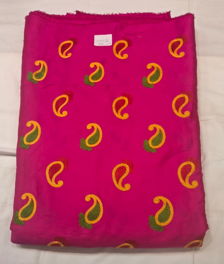 WhatsApp Image 2025-12-28 at 10.02.10 PM Premium Chikankari Cotton Fabric | Bright Yellow Embroidered Dress Material for Suit, Kurti & Ethnic Wear - Image 1