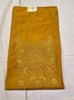 Premium Maslin Silk Unstitched Suit Set with Organza Sequence Work Dupatta and Tapeta Bottom Elegant Ethnic Wear - Image 4