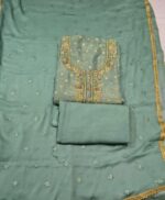 Premium Tissue Silk Suit Set with Chiffon Dupatta & Tapeta Bottom | Elegant Party & Festive Ethnic Wear - Image 3