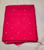 Premium Malkha Silk Mukaish Work Suit Set with Matching Dupatta & Cotton Bottom | Elegant Festive & Traditional Wear - Image 4