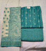 Premium Chanderi Suit Set with Printed Dupatta and Tapeta Bottom | Elegant Unstitched Ethnic Wear for Festive and Daily Use - Image 3
