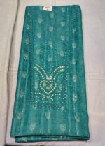 Premium Chanderi Suit Set with Printed Dupatta and Tapeta Bottom | Elegant Unstitched Ethnic Wear for Festive and Daily Use - Image 4