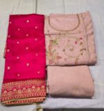 Premium Chanderi Gota Patti Suit Set with Dola Silk Dupatta and Tapeta Bottom Elegant Festive Ethnic Wear - Image 2