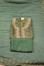 Premium Khadi Georgette Suit Set with Chiffon Moti Work Dupatta & Tapeta Bottom | Elegant Ethnic Wear for Festive & Traditional Use - Image 2