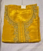 Premium Tissue Silk Suit Set with Organza Silk Dupatta & Tapeta Bottom | Heavy Embroidered Ethnic Wear for Festive & Wedding Use - Image 4