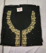 Premium Organza Silk Suit Set with Chiffon Dupatta & Taffeta Bottom | Elegant Embroidered Party Wear Suit for Women - Image 3