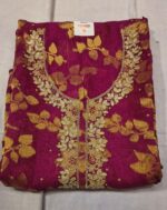 Premium Organza Silk Suit Set with Chiffon Dupatta & Taffeta Bottom | Elegant Embroidered Party Wear Suit for Women - Image 2