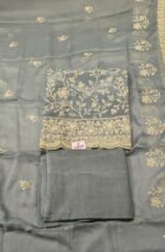 Elegant Organza Embroidered Suit Set with Chiffon Dupatta & Tapeta Bottom | Party Wear & Festive Ethnic Suit for Women - Image 3