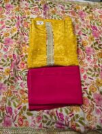 Premium Tissue Silk Suit Set with Organza Printed Dupatta & Tapeta Bottom | Designer Festive Wear Suit for Women - Image 3